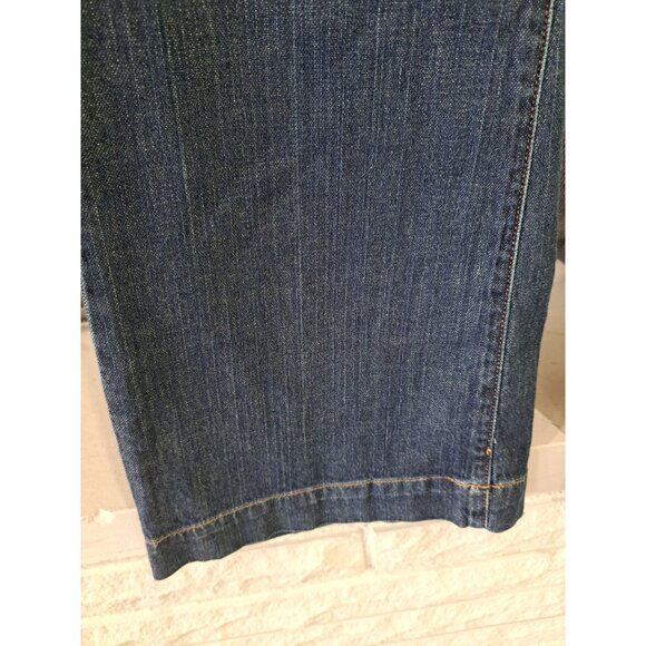 Womens Mossimo Bootcut Stretch Denim Jeans Size 14 Dark Wash Cotton Blend Y2K - Picture 3 of 12